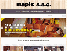 Tablet Screenshot of mapieperu.com